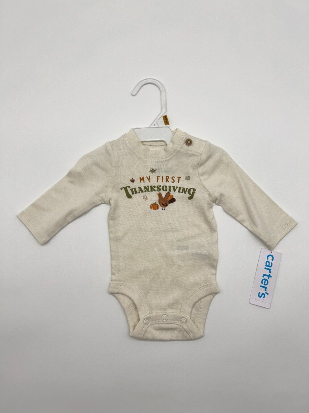 Carter's Unisex Newborn Long Sleeve First Thanksgiving Bodysuit